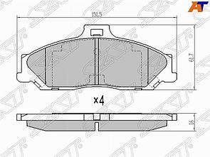 Колодки тормозные перед FORD RANGER 99- /MAZDA BT-50 06-
