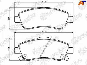 Колодки тормозные FR HONDA CR-V RE