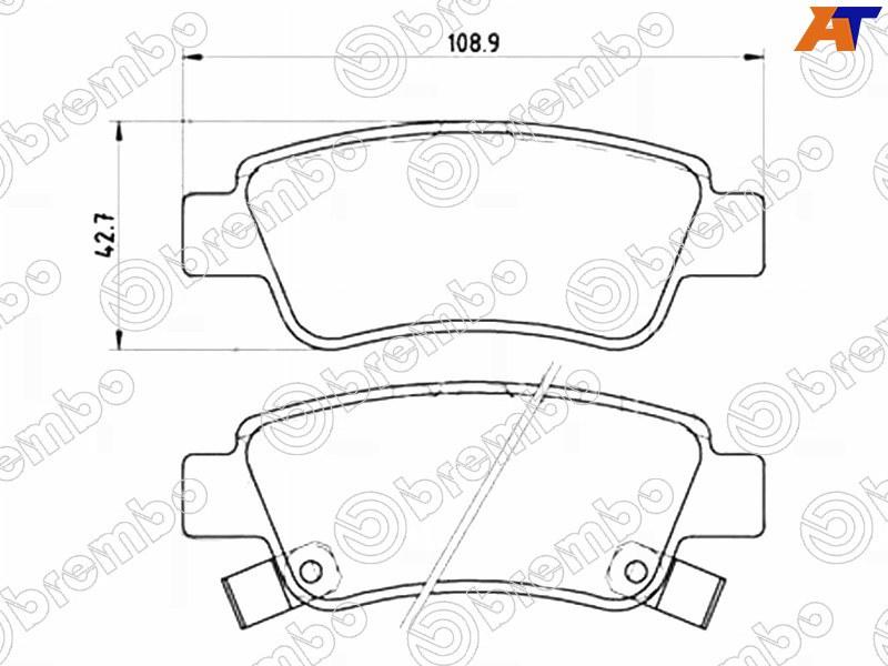 Колодки тормозные RR HONDA CR-V RE