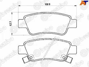 Колодки тормозные RR HONDA CR-V RE