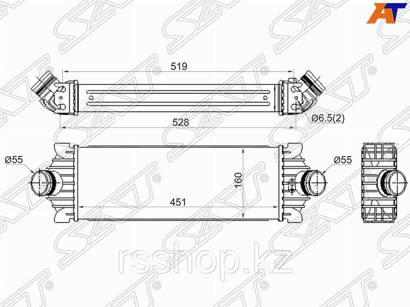 Радиатор интеркулера FORD TRANSIT 06-14 /FORD TRANSIT 14-