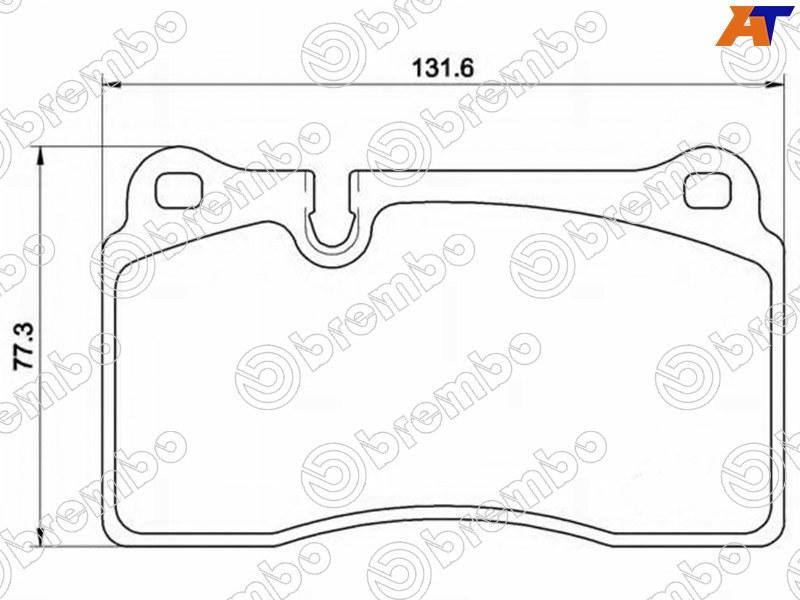 Колодки тормозные FR VW TOUAREG 02-12 - фото 1 - id-p71624496