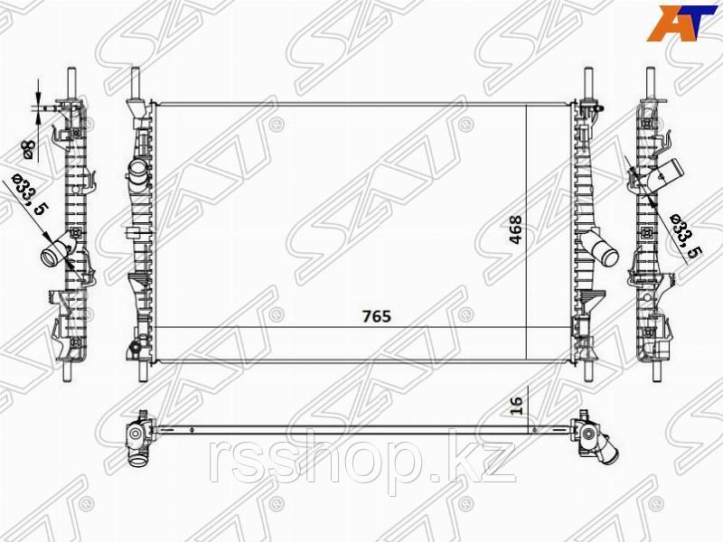Радиатор FORD TRANSIT 14- 2.0 /2.2