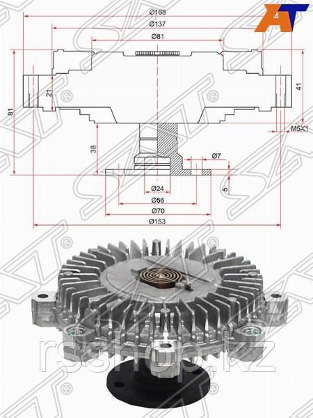 Вискомуфта HYUNDAI H-1 01- /H-100 04-