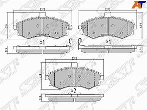 Колодки тормозные перед HYUNDAI ELANTRA