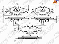 Колодки тормозные перед TOYOTA YARIS 05-