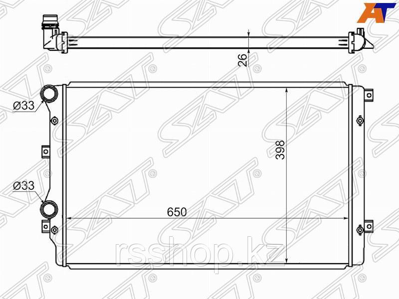Радиатор VOLKSWAGEN GOLF V 03- / TOURAN 03- /AUDI A3 03-12 /AUDI TT 06- /SKODA SUPERB 08- см.коммент
