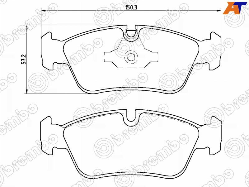 Колодки тормозные FR BMW 3 E90