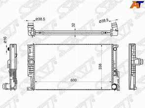 Радиатор BMW 1 F20 /F21 11- /3 F30 /F31 12-