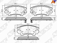 Колодки тормозные перед OPEL ASTRA J