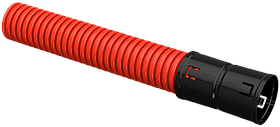 Ø50мм Двустенная ПНД Труба гофрированная, красная (50м) IEK