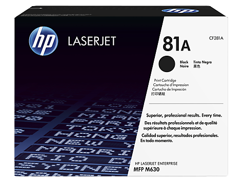 HP CF281A Картридж лазерный черный HP 81A для LaserJet Enterprise M604/M605/M606/M630 MFP