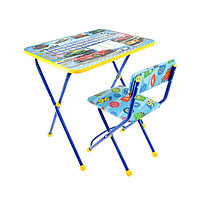 Набор мебели «Познайка. Большие гонки», складной, мягкий стул, 3 – 7 лет, цвет стула МИКС, фото 1