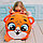 Игрушка-пуфик «Тигр», мягкая, 40 × 40 см, цвет оранжевый, фото 4