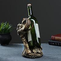 Подставка под бутылку "Слон" бронза 14х13х25см, фото 1