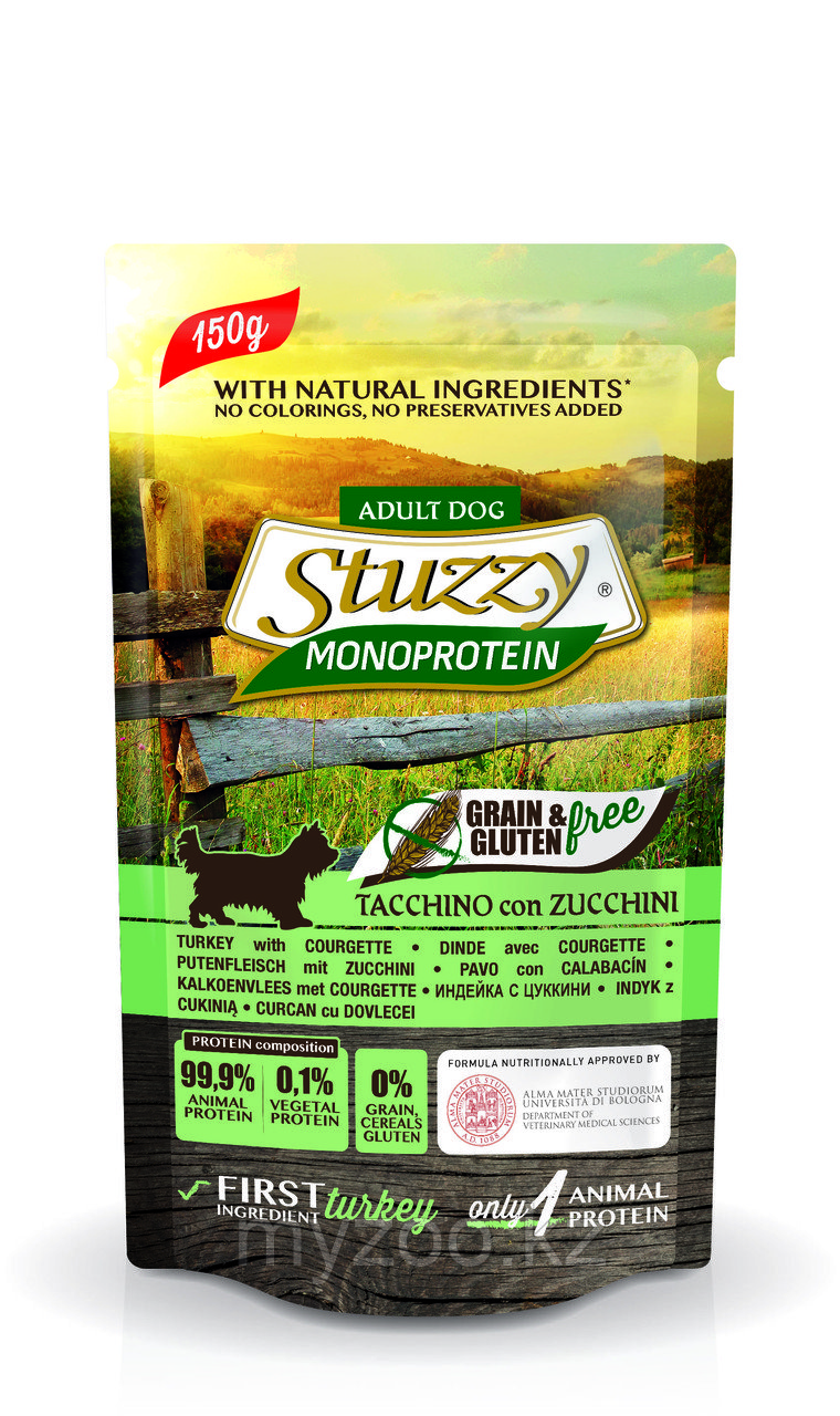 STUZZY MONOPROTEIN влажный корм для собак индейка с цукини 150 гр