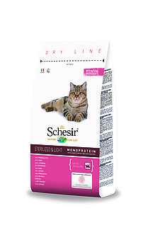 Schesir, Шезир облегченный корм для стерилизованных кошек с ветчиной 400 гр