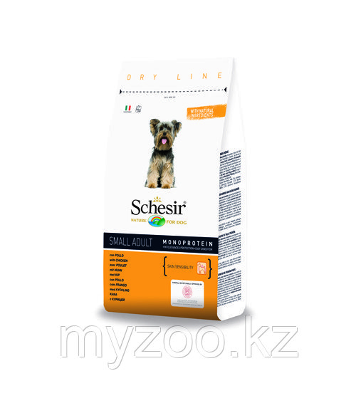Schesir, Шезир Dry Line Adult Small корм для взрослых собак мелких пород с курицей 800 гр