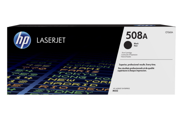 Картридж лазерный HP LaserJet 508A CF360A, Черный, совместимость HP Color LaserJet Enterprise M552/5