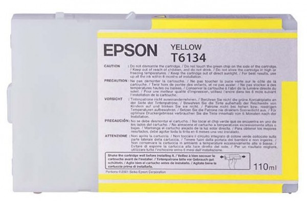 Картридж струйный Epson C13T613400, для SP-4450, желтый, 110мл