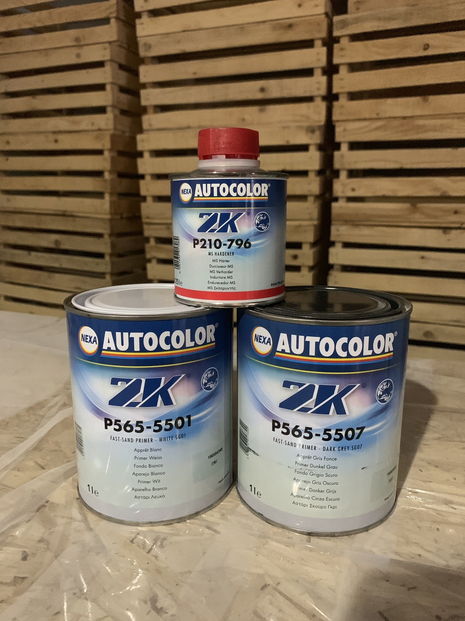 Nexa Autocolor грунт наполнитель 4:1 Fast Build белый P565-5501 (1л) +отвердитель P210-796 (0,2 л)