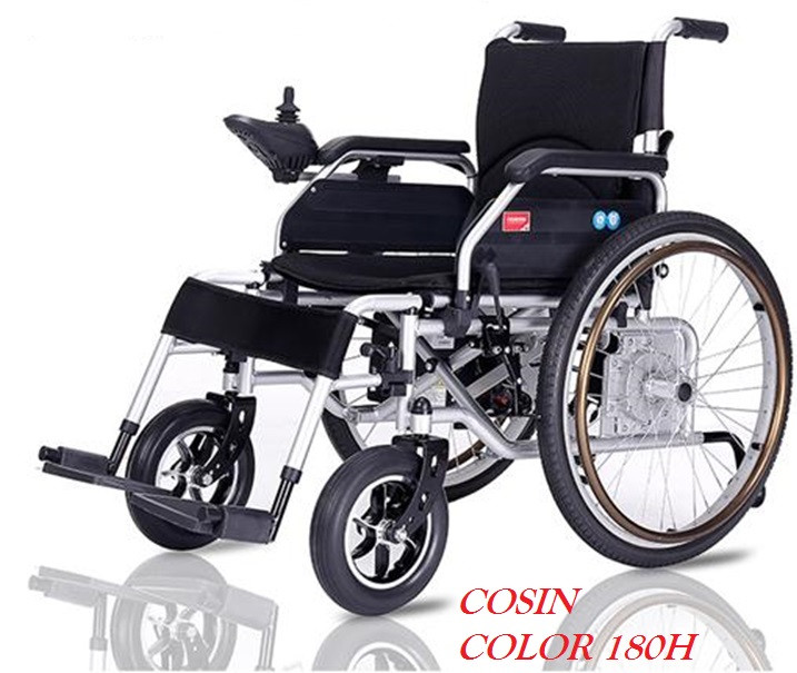Инвалидная коляска электр.,30 Кг, COSIN COLOR 180H, 24v 500w (2*250w). Аккум. 24v 12A/H. - фото 1 - id-p77996731