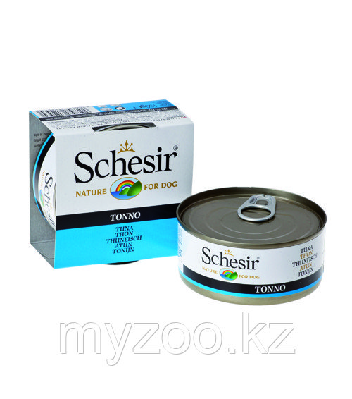 Schesir консервы для собак ТУНЕЦ 150гр
