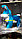 Детская качалка СибМишка Зайка с бантом синий, фото 3