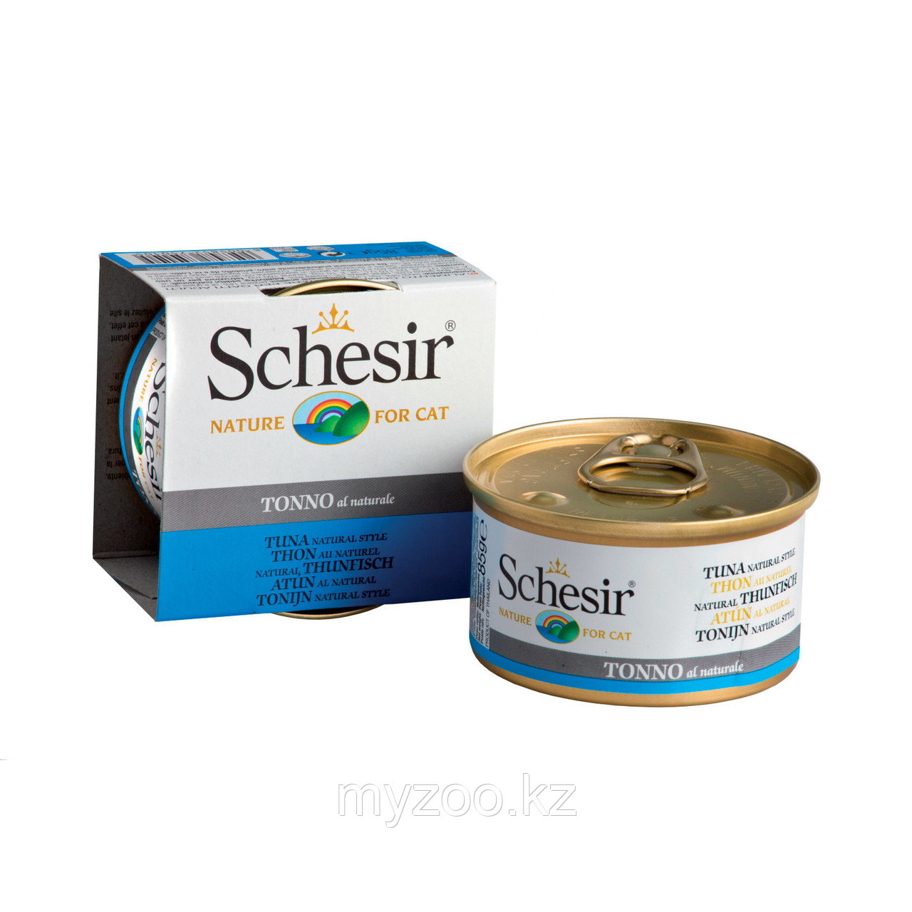 Schesir для кошек с тунцом в собственном соку 85 гр