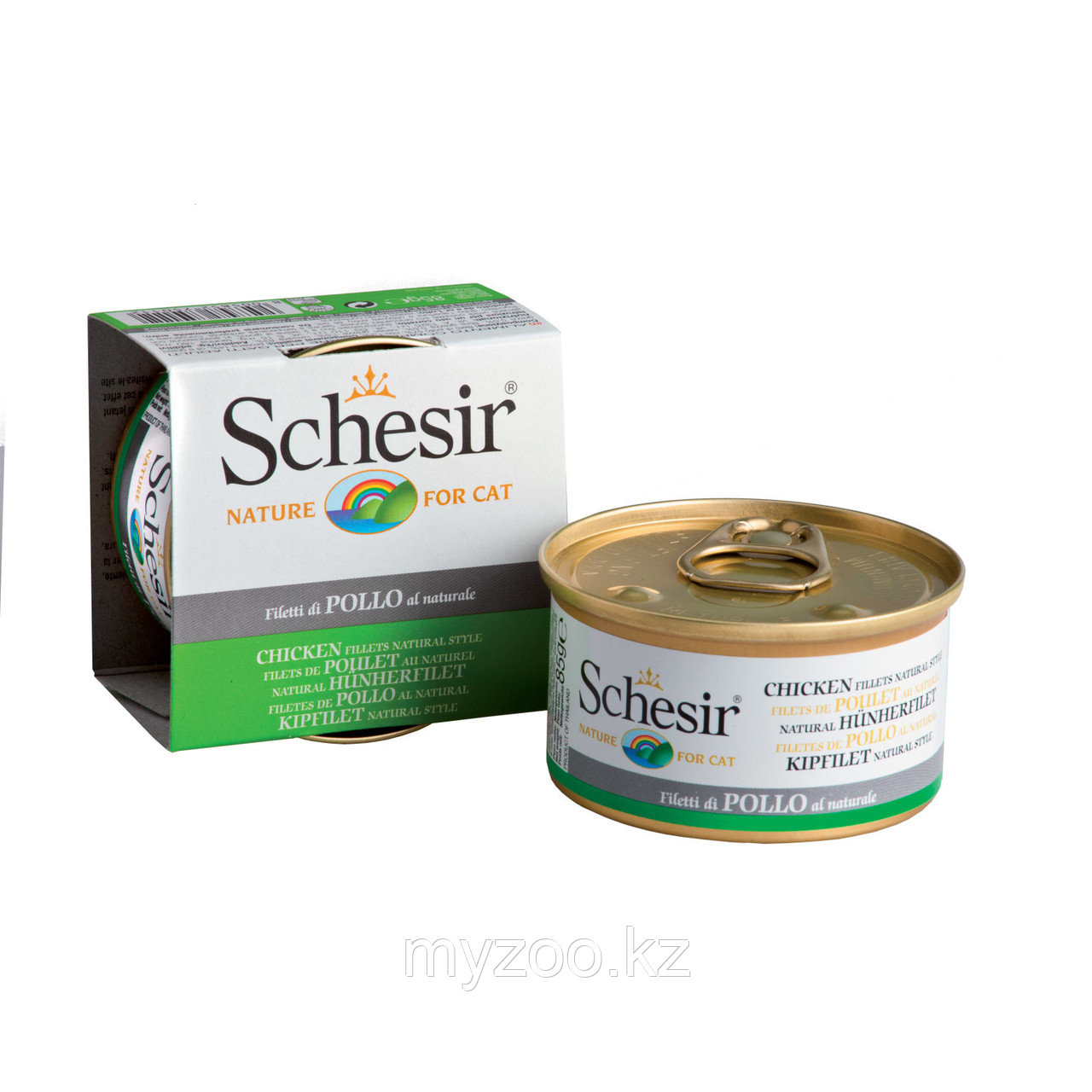 Schesir для кошек с цыпленком в собственном соку 85 гр