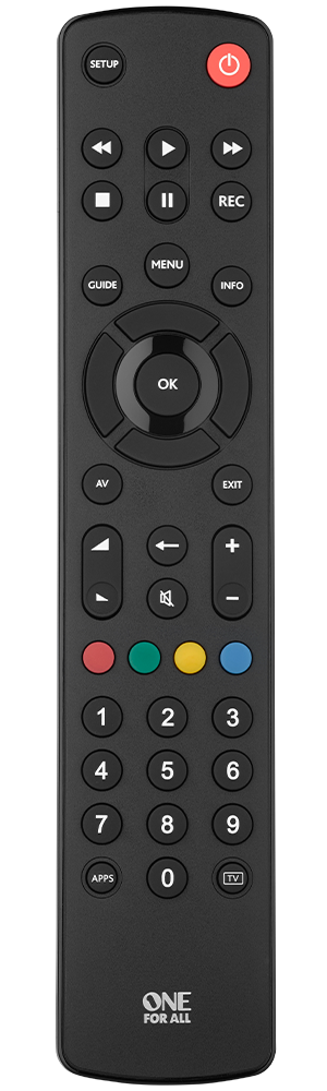 Универсальный пульт управления для телевизоров OneForAll Contour TV черный (URC1210)