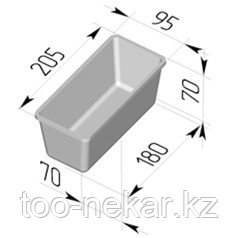 Форма для хлеба №10-4 (205х95х75мм) - фото 1 - id-p78026614