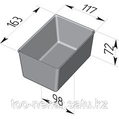 Форма для хлеба 165х115х70мм