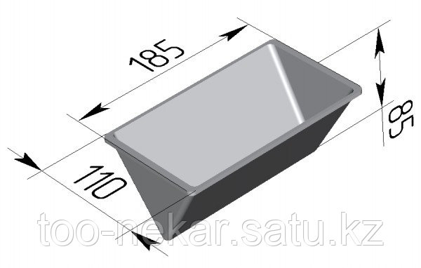 Форма для хлеба "Треугольная" (185 х 110 х 85 мм)