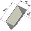 Форма для хлеба "Треугольная" (225 х 110 х 90 мм)