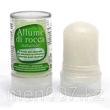 Allume di rocca Италия 120 гр (Натуральные квасцы) (Против порезов камень)