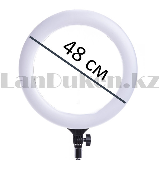 Кольцевая лампа и штатив LED лампа для селфи (3 режима свечения) диаметр лампы 48 см - фото 4 - id-p78026717