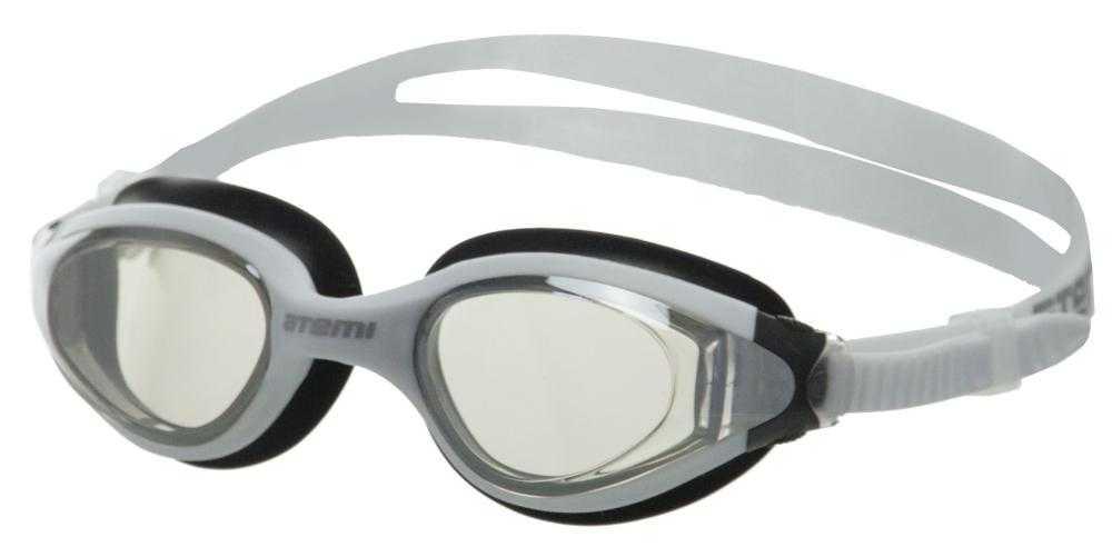Очки для плавания Atemi, силикон (бел/чёрн), N9303M