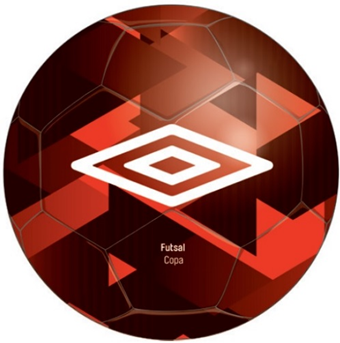Мяч минифутбольный FUTSAL COPA, 20993U-GZ6 крас/бел/чер, размер 4