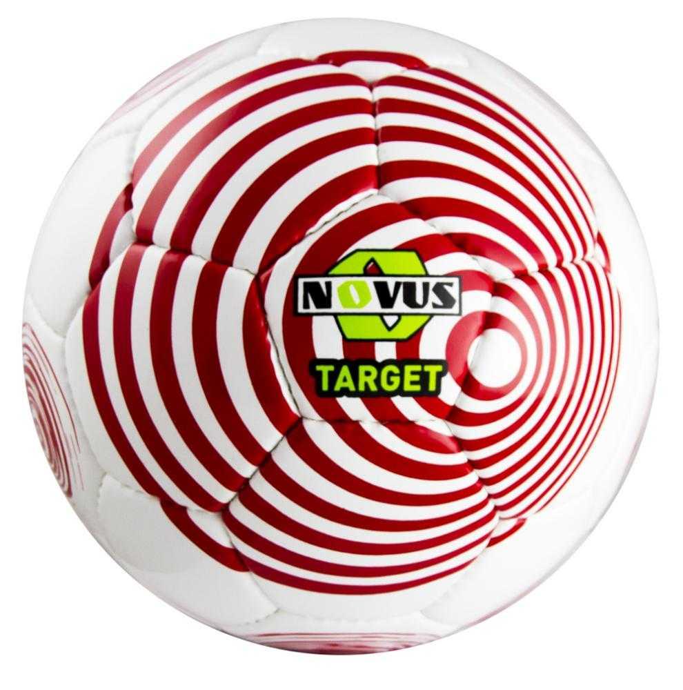 Мяч футбольный Novus TARGET, PVC, бел/красн, р.5