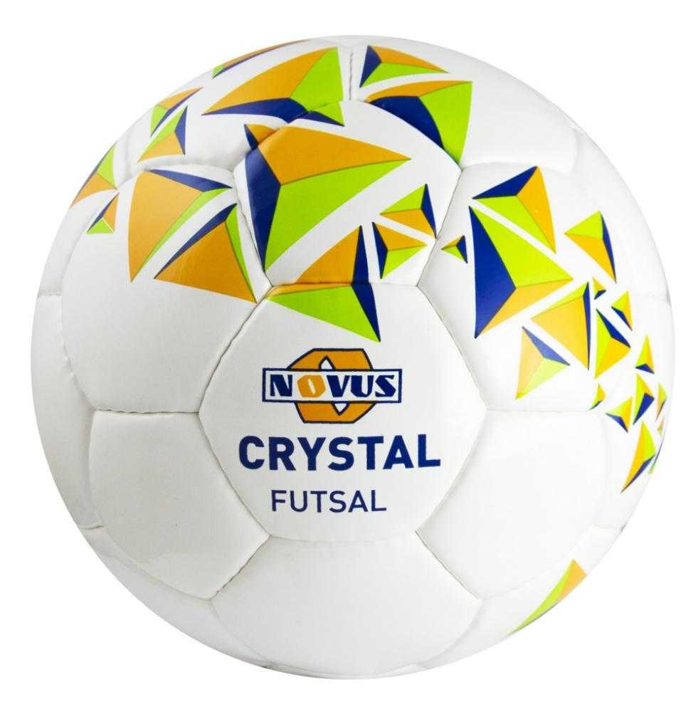 Мяч футбольный Novus CRYSTAL FUTSAL, PVC, бел/син/оранж, р.4