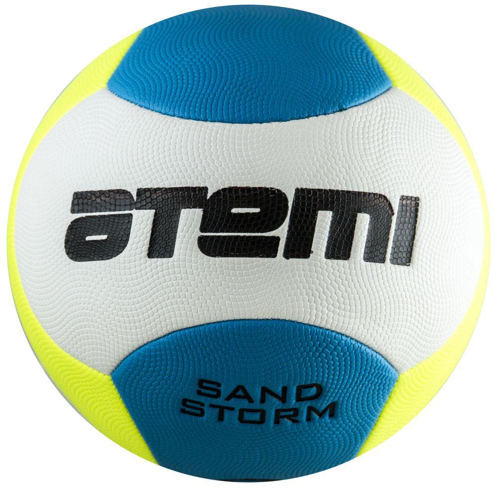 Мяч футбольный Atemi SAND STORM пляжный PVC foam, жёлт/гол/бел., 6пан., р.5, м/ш (0,4-0,6 bar)