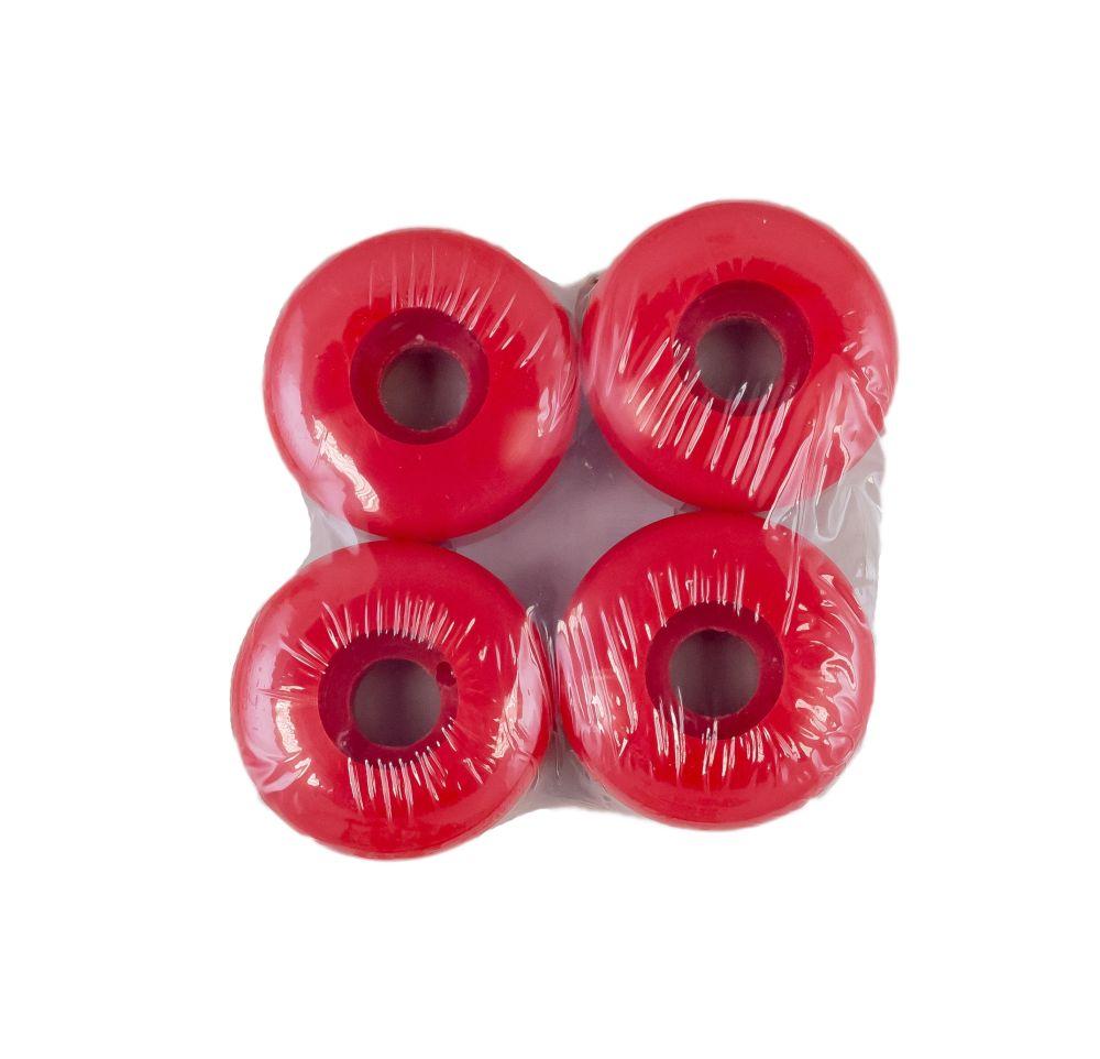 Набор красных полиуретановых колес для скейтборда Atemi 50х30мм 85А, AWS-17.04