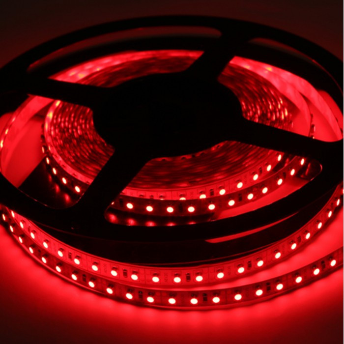 Лента LED S3528 60led/5м, IP65, красный