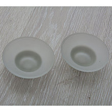 Настольная мыльница стеклянная, матовая,круглая 105