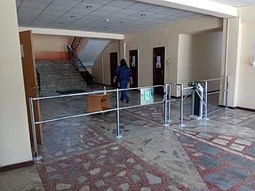 Установка калитки и турникета на объект Бетонный завод Женис города Алматы 4