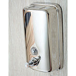 Дозатор для жидкого мыла, металлический, хром, 500мл 500, фото 2