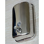 Дозатор для жидкого мыла, металлический, хром, 500мл 500, фото 3