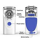 Небулайзер (ингалятор) компактный для детей и взрослых, 2 маски на батарейках (тип: электронно-сетчатый), фото 8