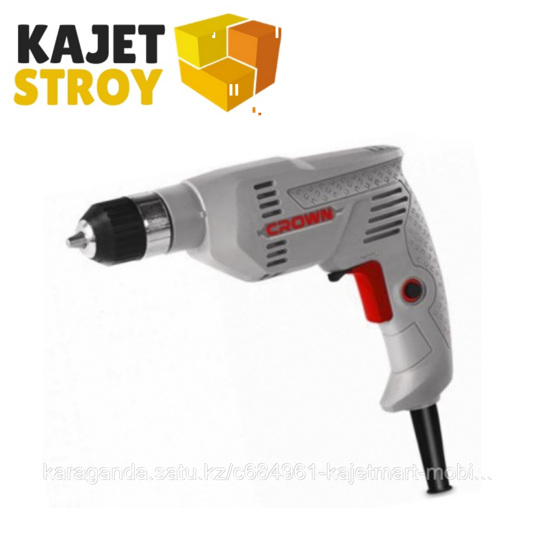 CROWN СТ 10126 KLC Дрель электрическая патрон d 10 мм,400 W